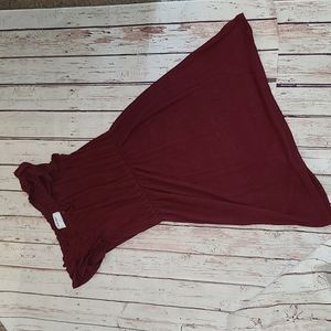 Girl's Burgundy Ruffle Sleeve Old Navy Dress